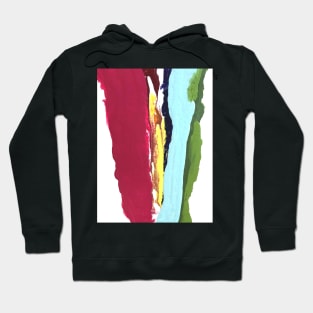 Warm Rainbow Colors Melting Abstract Hoodie